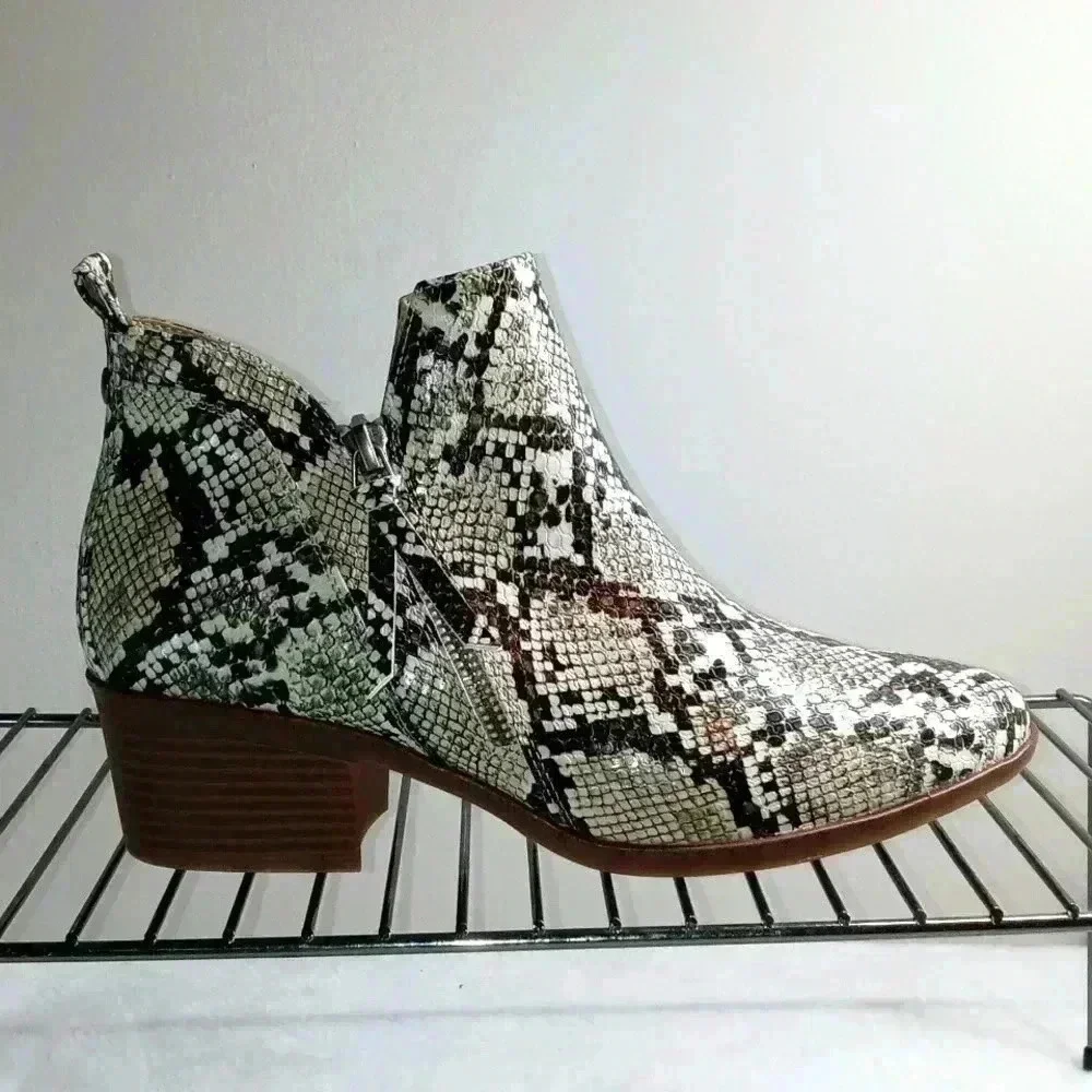 MIA AUDIN Snakeskin printed ankle 👢